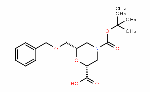 (2R,6S)-6-(benzyloxymethyl)-4-(Tert-butoxycarbonyl)morpholine-2-carboxylic acid