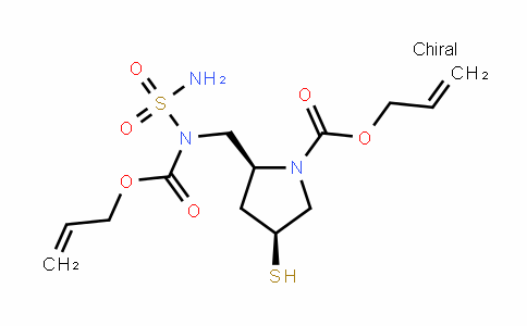 (2S,4S)-allyl 2-(((allyloxycarbonyl)(sulfamoyl)amino)methyl)-4-mercaptopyrroliDine-1-carboxylate