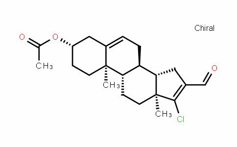 (3S,8R,9S,10R,13S,14S)-17-chloro-16-formyl-10,13-Dimethyl-2,3,4,7,8,9,10,11,12,13,14,15-DoDecahyDro-1H-cyclopenta[a]phenanthren-3-yl acetate