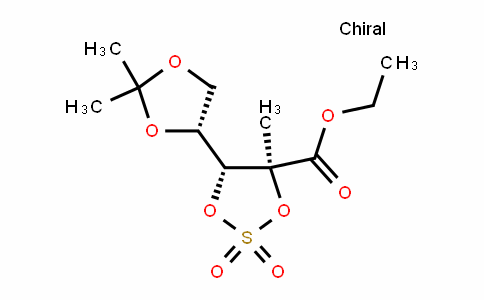 (4S,5R)-ethyl 5-((R)-2,2-Dimethyl-1,3-Dioxolan-4-yl)-4-methyl-1,3,2-Dioxathiolane-4-carboxylate 2,2-DioxiDe