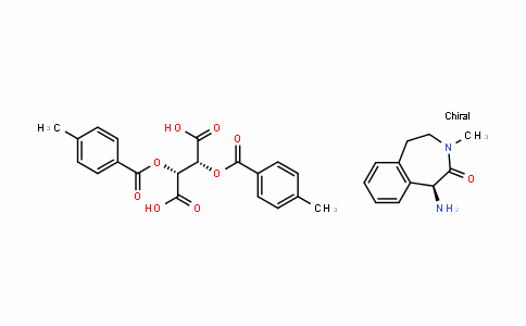 (S)-1-amino-3-methyl-4,5-DihyDro-1H-benzo[D]azepin-2(3H)-one (2R,3R)-2,3-bis(4-methylbenzoyloxy)succinate