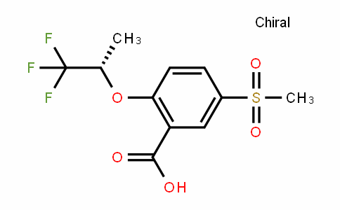 (S)-2-(1-methyl-2,2,2-trifluoroethoxy)-5-methylsulfonylbenzoic acid
