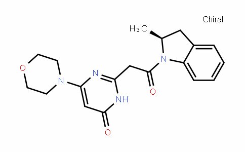 (S)-2-(2-(2-methylinDolin-1-yl)-2-oxoethyl)-6-morpholinopyrimiDin-4(3H)-one