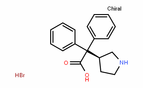 (S)-2,2-Diphenyl-2-(pyrroliDin-3-yl)acetic acid (hyDrobromiDe)