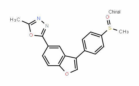 (S)-2-methyl-5-[3-[4-(methylsulfinyl)phenyl]benzofuran-5-yl]-1,3,4-oxaDiazole