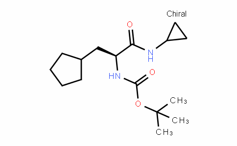 (S)-Tert-butyl (3-cyclopentyl-1-(cyclopropylamino)-1-oxopropan-2-yl)carbamate