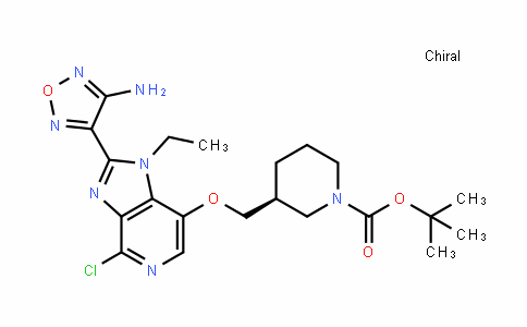 (S)-Tert-butyl 3-((2-(4-amino-1,2,5-oxaDiazol-3-yl)-4-chloro-1-ethyl-1H-imiDazo[4,5-c]pyriDin-7-yloxy)methyl)piperiDine-1-carboxylate