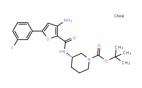 (S)-Tert-butyl 3-(3-amino-5-(3-fluorophenyl)thiophene-2-carboxamiDo)piperiDine-1-carboxylate