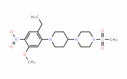 1-(1-(2-ethyl-5-methoxy-4-nitrophenyl)piperiDin-4-yl)-4-(methylsulfonyl)piperazine