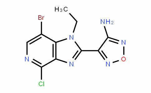 1,2,5-OxaDiazol-3-amine, 4-(7-bromo-4-chloro-1-ethyl-1H-imiDazo[4,5-c]pyriDin-2-yl)-
