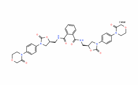 1,2-BenzeneDicarboxamiDe, N1,N2-bis[[(5S)-2-oxo-3-[4-(3-oxo-4-morpholinyl)phenyl]-5-oxazoliDinyl]methyl]-