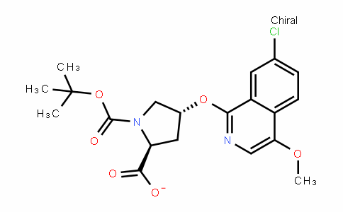 1,2-PyrroliDineDicarboxylic acid, 4-[(7-chloro-4-methoxy-1-isoquinolinyl)oxy]-, 1-(1,1-Dimethylethyl) ester, (2S,4R)-