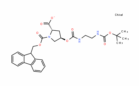 1,2-PyrroliDineDicarboxylic acid, 4-[[[[2-[[(1,1-Dimethylethoxy)carbonyl]amino]ethyl]amino]carbonyl]oxy]-, 1-(9H-fluoren-9-ylmethyl) ester, (2S,4R)-