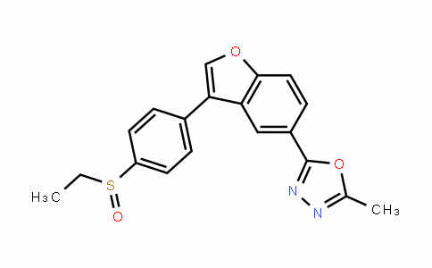 1,3,4-OxaDiazole, 2-[3-[4-(ethylsulfinyl)phenyl]-5-benzofuranyl]-5-methyl-