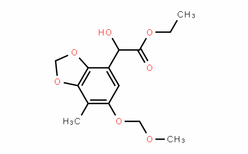 1,3-BenzoDioxole-4-acetic acid, α-hyDroxy-6-(methoxymethoxy)-7-methyl-, ethyl ester