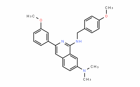1,7-IsoquinolineDiamine, 3-(3-methoxyphenyl)-N1-[(4-methoxyphenyl)methyl]-N7,N7-Dimethyl-
