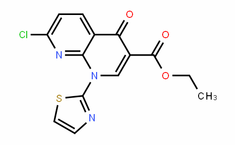 1,8-NaphthyriDine-3-carboxylic acid, 7-chloro-1,4-DihyDro-4-oxo-1-(2-thiazolyl)-, ethyl ester