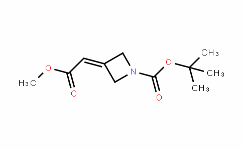 1-AzetiDinecarboxylic acid, 3-(2-methoxy-2-oxoethyliDene)-, 1,1-Dimethylethyl ester