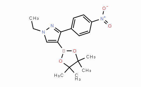 1-ethyl-3-(4-nitrophenyl)-4-(4,4,5,5-tetramethyl-1,3,2-Dioxaborolan-2-yl)-1H-pyrazole