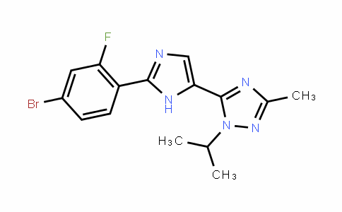 1H-1,2,4-Triazole, 5-[2-(4-bromo-2-fluorophenyl)-1H-imiDazol-5-yl]-3-methyl-1-(1-methylethyl)-