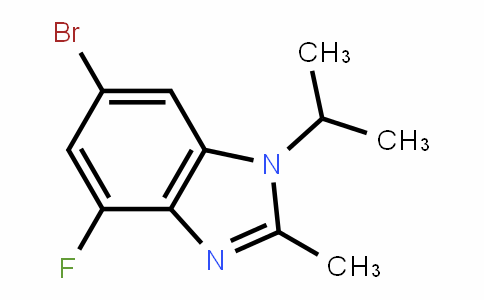 1H-BenzimiDazole, 6-bromo-4-fluoro-2-methyl-1-(1-methylethyl)-