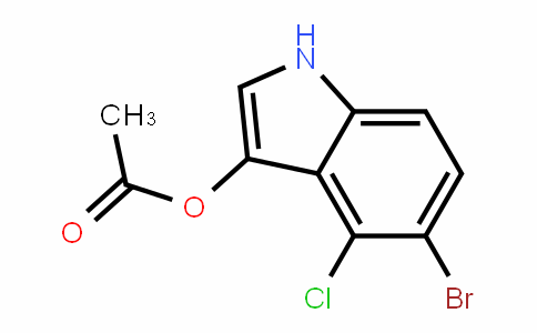 1H-InDol-3-ol, 5-bromo-4-chloro-, 3-acetate