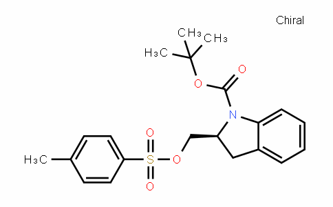 1H-InDole-1-carboxylic acid, 2,3-DihyDro-2-[[[(4-methylphenyl)sulfonyl]oxy]methyl]-, 1,1-Dimethylethyl ester, (2S)-