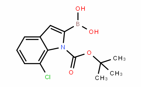 1H-InDole-1-carboxylic acid, 2-borono-7-chloro-, 1-(1,1-Dimethylethyl) ester