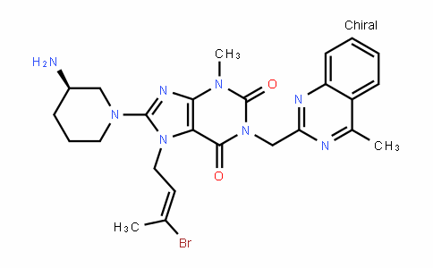 1H-Purine-2,6-Dione, 8-[(3R)-3-amino-1-piperiDinyl]-7-[(2E)-3-bromo-2-buten-1-yl]-3,7-DihyDro-3-methyl-1-[(4-methyl-2-quinazolinyl)methyl]-