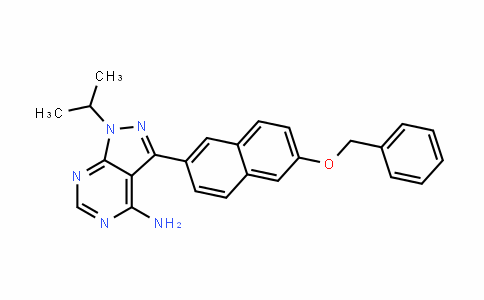 1H-Pyrazolo[3,4-D]pyrimiDin-4-amine, 1-(1-methylethyl)-3-[6-(phenylmethoxy)-2-naphthalenyl]-