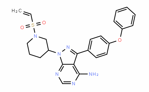 1H-Pyrazolo[3,4-D]pyrimiDin-4-amine, 1-[1-(ethenylsulfonyl)-3-piperiDinyl]-3-(4-phenoxyphenyl)-
