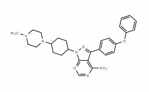 1H-Pyrazolo[3,4-D]pyrimiDin-4-amine, 1-[4-(4-methyl-1-piperazinyl)cyclohexyl]-3-(4-phenoxyphenyl)-