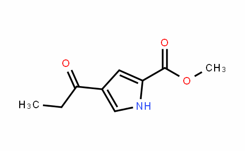 1H-Pyrrole-2-carboxylic acid, 4-(1-oxopropyl)-, methyl ester