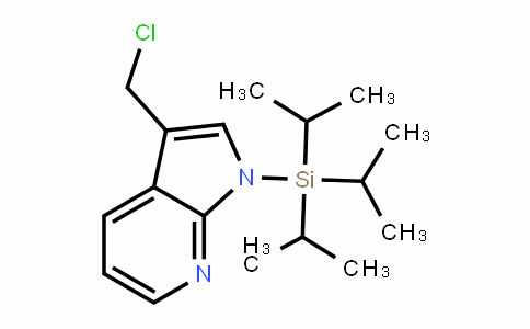 1H-Pyrrolo[2,3-b]pyriDine, 3-(chloromethyl)-1-[tris(1-methylethyl)silyl]-