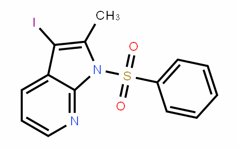 1H-Pyrrolo[2,3-b]pyriDine, 3-ioDo-2-methyl-1-(phenylsulfonyl)-