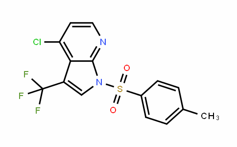 1H-Pyrrolo[2,3-b]pyriDine, 4-chloro-1-[(4-methylphenyl)sulfonyl]-3-(trifluoromethyl)-