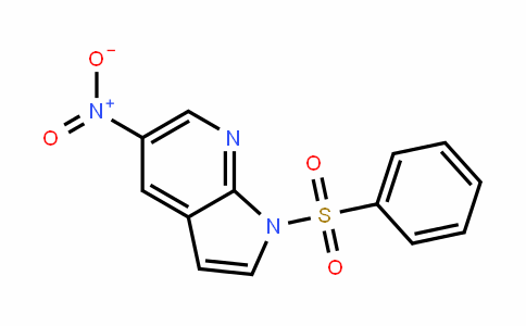 1H-Pyrrolo[2,3-b]pyriDine, 5-nitro-1-(phenylsulfonyl)-