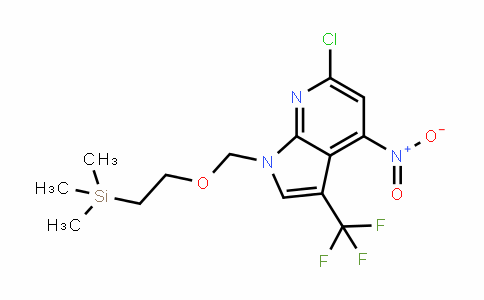 1H-Pyrrolo[2,3-b]pyriDine, 6-chloro-4-nitro-3-(trifluoromethyl)-1-[[2-(trimethylsilyl)ethoxy]methyl]-