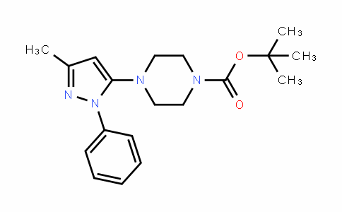 1-Piperazinecarboxylic acid, 4-(3-methyl-1-phenyl-1H-pyrazol-5-yl)-, 1,1-Dimethylethyl ester