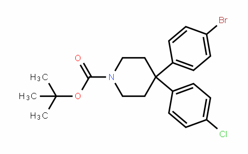 1-PiperiDinecarboxylic acid, 4-(4-bromophenyl)-4-(4-chlorophenyl)-, 1,1-Dimethylethyl ester