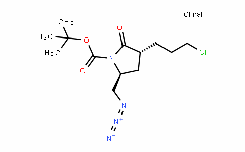 1-PyrroliDinecarboxylic acid, 5-(aziDomethyl)-3-(3-chloropropyl)-2-oxo-, 1,1-Dimethylethyl ester, (3R,5S)
