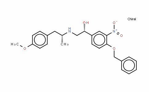 1R)-1-[4-(benzyloxy)-3-nitrophenyl]-2-{[(2R)-1-(4-methoxyphenyl)propan-2-yl]amino}ethanol