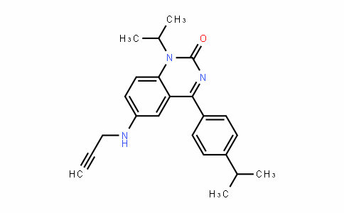 2(1H)-Quinazolinone, 1-(1-methylethyl)-4-[4-(1-methylethyl)phenyl]-6-(2-propyn-1-ylamino)-