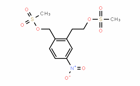 2-(2-(methylsulfonyloxy)ethyl)-4-nitrobenzyl (methanesulfonate)