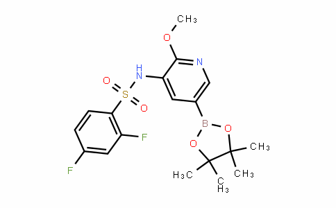 2,4-Difluoro-N-(2-methoxy-5-(4,4,5,5-tetramethyl-1,3,2-Dioxaborolan-2-yl)pyriDin-3-yl)benzenesulfonamiDe