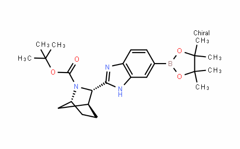 2-Azabicyclo[2.2.1]heptane-2-carboxylic acid, 3-[6-(4,4,5,5-tetramethyl-1,3,2-Dioxaborolan-2-yl)-1H-benzimiDazol-2-yl]-, 1,1-Dimethylethyl ester, (1R,3S,4S)-