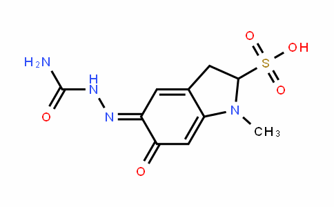 2-InDolinesulfonic acid, 5,6-DihyDro-1-methyl-5,6-Dioxo-, 5-semicarbazone