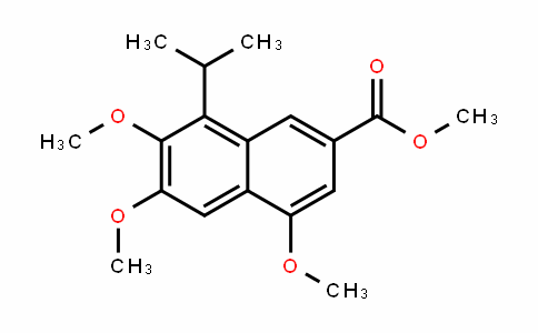 2-Naphthalenecarboxylic acid, 4,6,7-trimethoxy-8-(1-methylethyl)-, methyl ester
