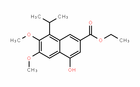 2-Naphthalenecarboxylic acid, 4-hyDroxy-6,7-Dimethoxy-8-(1-methylethyl)-, ethyl ester