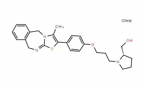 2-PyrroliDinemethanol, 1-[3-[4-(5,10-DihyDro-3-methylthiazolo[3,2-b][2,4]benzoDiazepin-2-yl)phenoxy]propyl]-, (2S)-